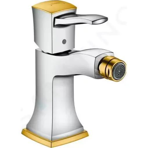 Hansgrohe Bidetová baterie s výpustí, chrom/vzhled zlata 31320090