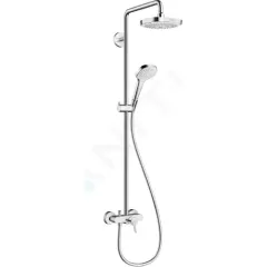 Hansgrohe Sprchový set Showerpipe 180, 2 proudy, bílá/chrom 27258400
