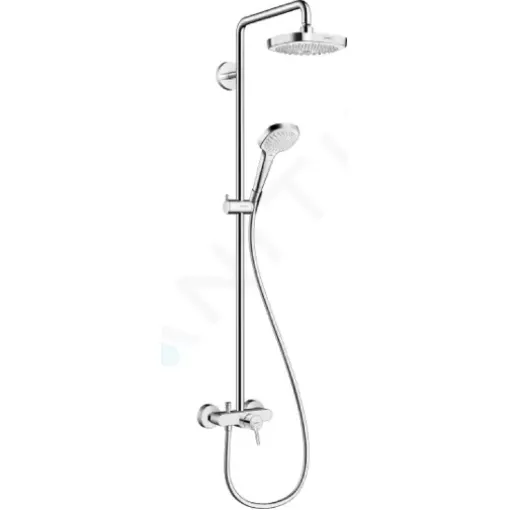 Hansgrohe Sprchový set Showerpipe 180, 2 proudy, bílá/chrom 27258400