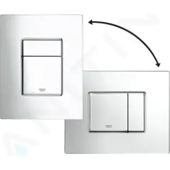 Grohe Set předstěnové instalace, klozetu Serel a sedátka softclose, tlačítko Skate Cosmopolitan, chrom 38528SET-KH