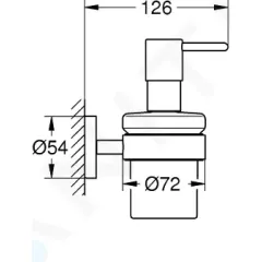 Grohe Dávkovač tekutého mýdla s držákem, chrom 40448001