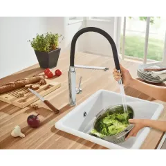 Grohe Dřezová baterie s flexibilním ramenem s přepínačem, chrom 31491000