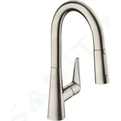 Hansgrohe Dřezová baterie s výsuvnou sprškou, vzhled nerezu 72815800