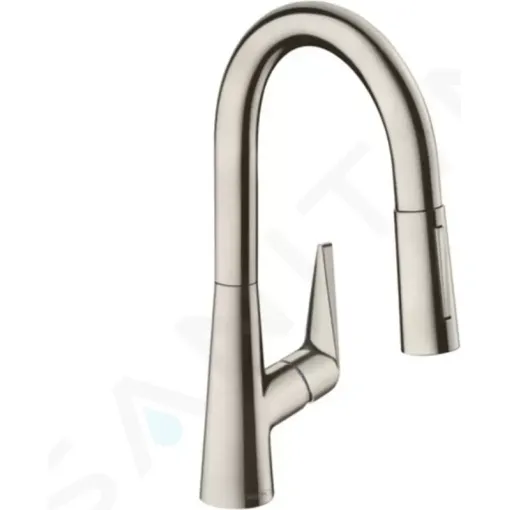 Hansgrohe Dřezová baterie s výsuvnou sprškou, vzhled nerezu 72815800