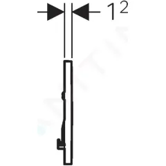 Geberit Ovládací tlačítko splachování, bílá/chrom 115.893.KJ.1