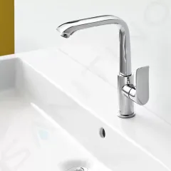 Hansgrohe Umyvadlová baterie s otočným výtokem a výpustí, chrom 31087000