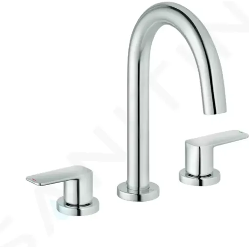 Kludi Umyvadlová baterie s výpustí, 3-otvorová instalace, chrom 403930575