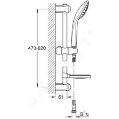 Grohe Sprchová souprava Mono, chrom 27266001