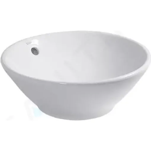 Duravit Umyvadlo na desku, průměr 42 cm, s přepadem, bílá 0325420000