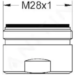 Grohe Perlátor M28x1, 30,0 l/min, chrom 13927000