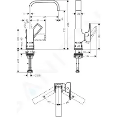 Hansgrohe Umyvadlová baterie s výpustí Push-Open, chrom 74511000