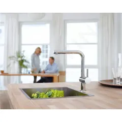 Grohe Dřezová baterie s výsuvnou sprškou, chrom 30274000