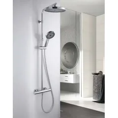 kielle Sprchový set s termostatem, 26 cm, 3 proudy, chrom 20602010