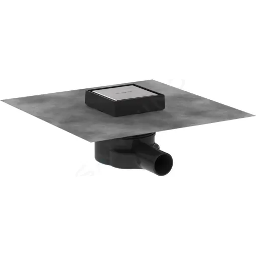 Hansgrohe Podlahová vpust, 10x10 cm, kartáčovaná nerezová ocel 56247800