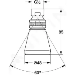 Grohe Hlavová sprcha, průměr 5 cm, chrom 28094000