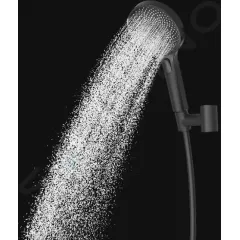 kielle Sprchový set s baterií, tyčí, hadicí a sprchovou hlavicí, matná černá 20618SN14