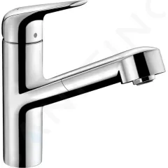Hansgrohe Dřezová baterie M427-H150 s výsuvnou sprškou, chrom 71814000