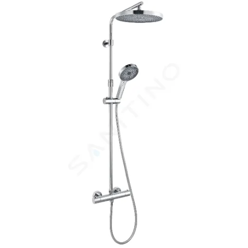 kielle Sprchový set s termostatem, 26 cm, 3 proudy, chrom 20602010