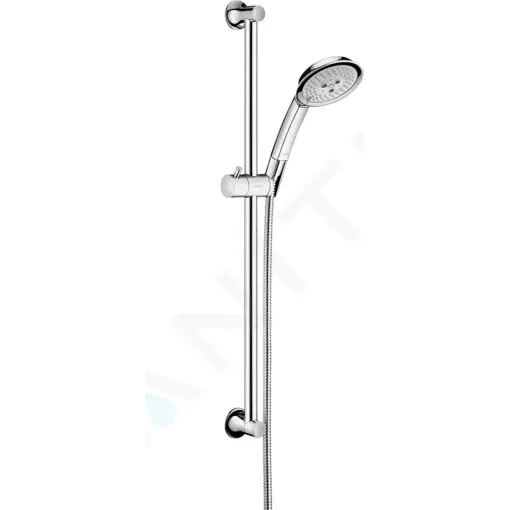Hansgrohe Set sprchové hlavice 100 Air, 3 proudy, tyče 0,65 m a hadice, chrom 27843000
