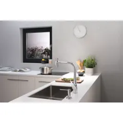 Hansgrohe Dávkovač mycích prostředků A51, 500 ml, chrom 40448000