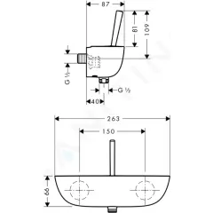 Hansgrohe Sprchová baterie, chrom 15672000