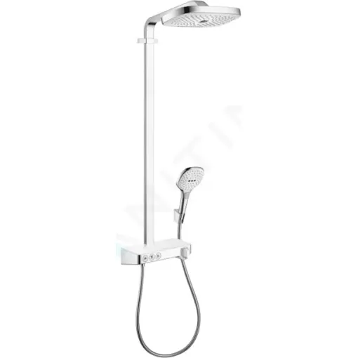 Hansgrohe Sprchový set Showerpipe 300 s termostatem ShowerTablet Select, 3 proudy, bílá/chrom 27127400