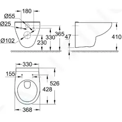 Grohe Závěsné WC, alpská bílá 39491000