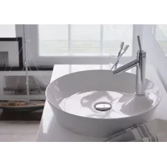 Duravit Umyvadlo na desku, průměr 48 cm, bez přepadu, s otvorem pro baterii, DuraCeram, bílá 2328480000