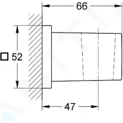 Grohe Nástěnný držák sprchy, chrom 27693000