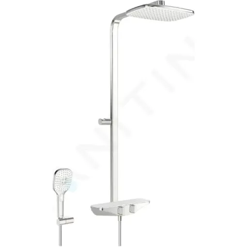 Hansa Sprchový set s termostatem, 36x22 cm, 3 proudy, bílá/chrom 5865017182