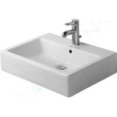 Duravit Umyvadlo na desku, 60x47 cm, s přepadem, s otvorem pro baterii, bílá 0452600000