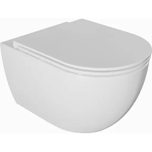 kielle Závěsné WC se sedátkem SoftClose, Rimless, bílá 30102001