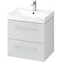 kielle Skříňka včetně umyvadla 60x57x44 cm, 2 zásuvky, šedá 50011S62