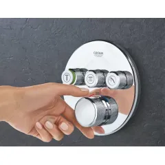 Grohe Termostatická sprchová podomítková baterie, 3 ventily, chrom 29121000