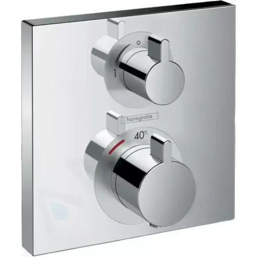 Hansgrohe Termostatická baterie pod omítku s uzavíracím ventilem, chrom 15714000