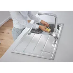 Grohe Dřezová baterie s výsuvnou koncovkou, chrom 32168000
