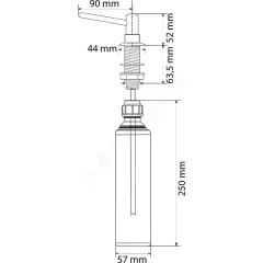 Franke Dávkovač saponátu, 500 ml, chrom 119.0084.687