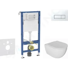 Geberit Set předstěnové instalace, klozetu Oudee a sedátka softclose, tlačítko Delta50, alpská bílá SANI11CA3137B