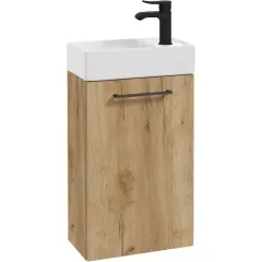 kielle Skříňka s umývátkem, 40x68x22 cm, zlatý dub 50018S41