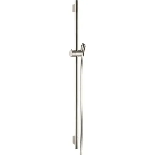 Hansgrohe Sprchová tyč Unica'S Puro 90 cm, se sprchovou hadicí, kartáčovaný nikl 28631820