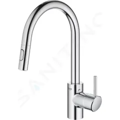 Grohe Dřezová baterie s výsuvnou sprškou, chrom 31483002