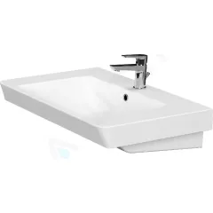 kielle Umyvadlo 81x48 cm, s přepadem, s otvorem pro baterii, bílá 30621800