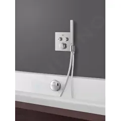 Grohe Termostatická vanová baterie pod omítku, se 2 ventily a držákem pro sprchu, chrom 29125000
