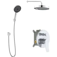 kielle Baterie pod omítku pro 2 spotřebiče, s příslušenstvím a s tělesem, chrom 20627SP20