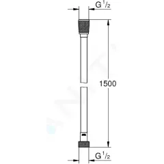 Grohe Sprchová hadice VitalioFlex Silver 1,5 m, chrom 27505001