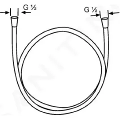 Kludi Sprchová hadice, 125 cm, chrom 6107105-00
