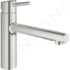 Grohe Páková dřezová baterie, supersteel 30273DC1