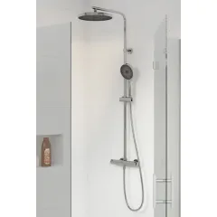 kielle Sprchový set s termostatem, 26 cm, 3 proudy, chrom 20602010
