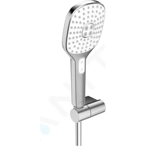 Hansa Set sprchové hlavice, 3 proudy, držáku a hadice, bílá/chrom 84380233