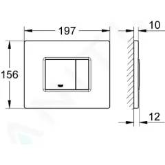 Grohe Ovládací tlačítko, kartáčovaný Cool Sunrise 38732GN0
